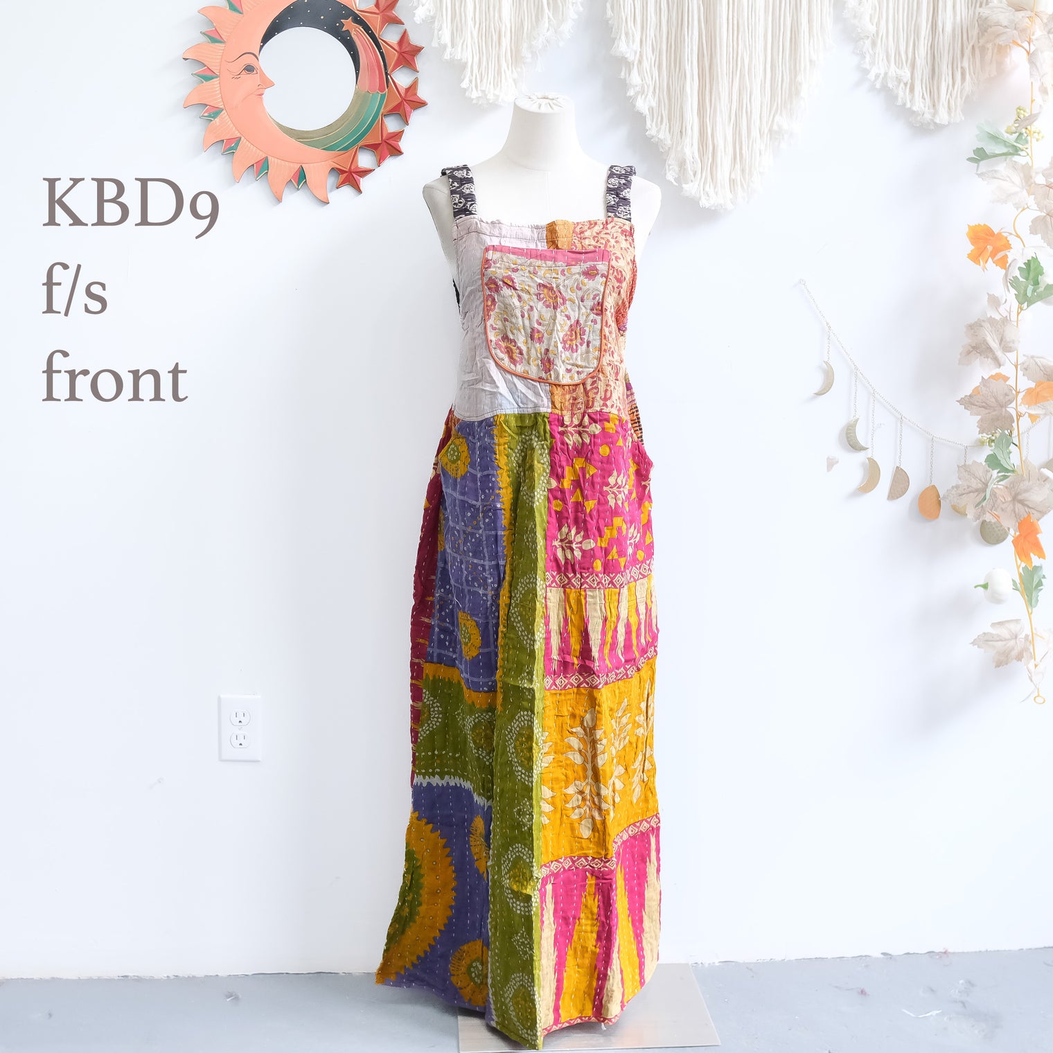 Kantha One of a Kind Bib Dress