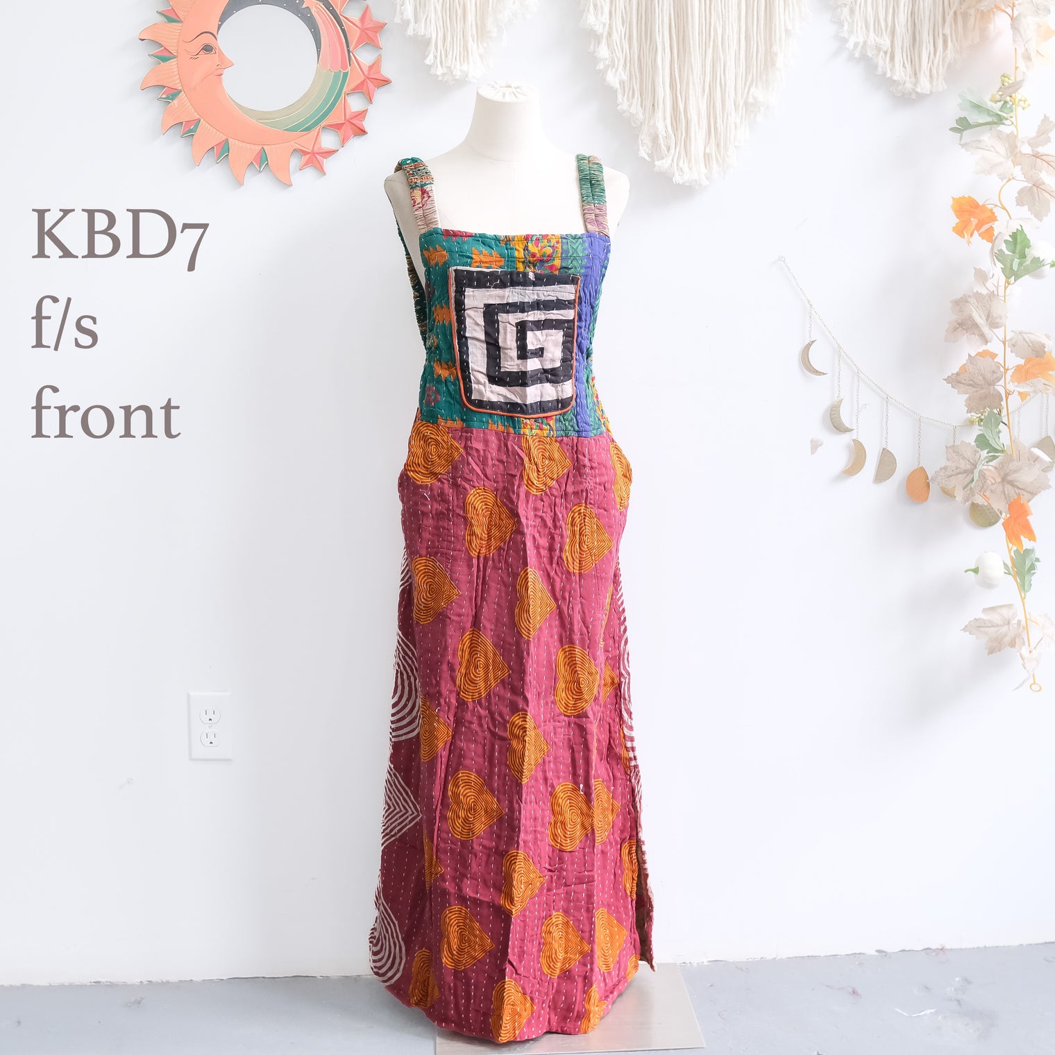 Kantha One of a Kind Bib Dress
