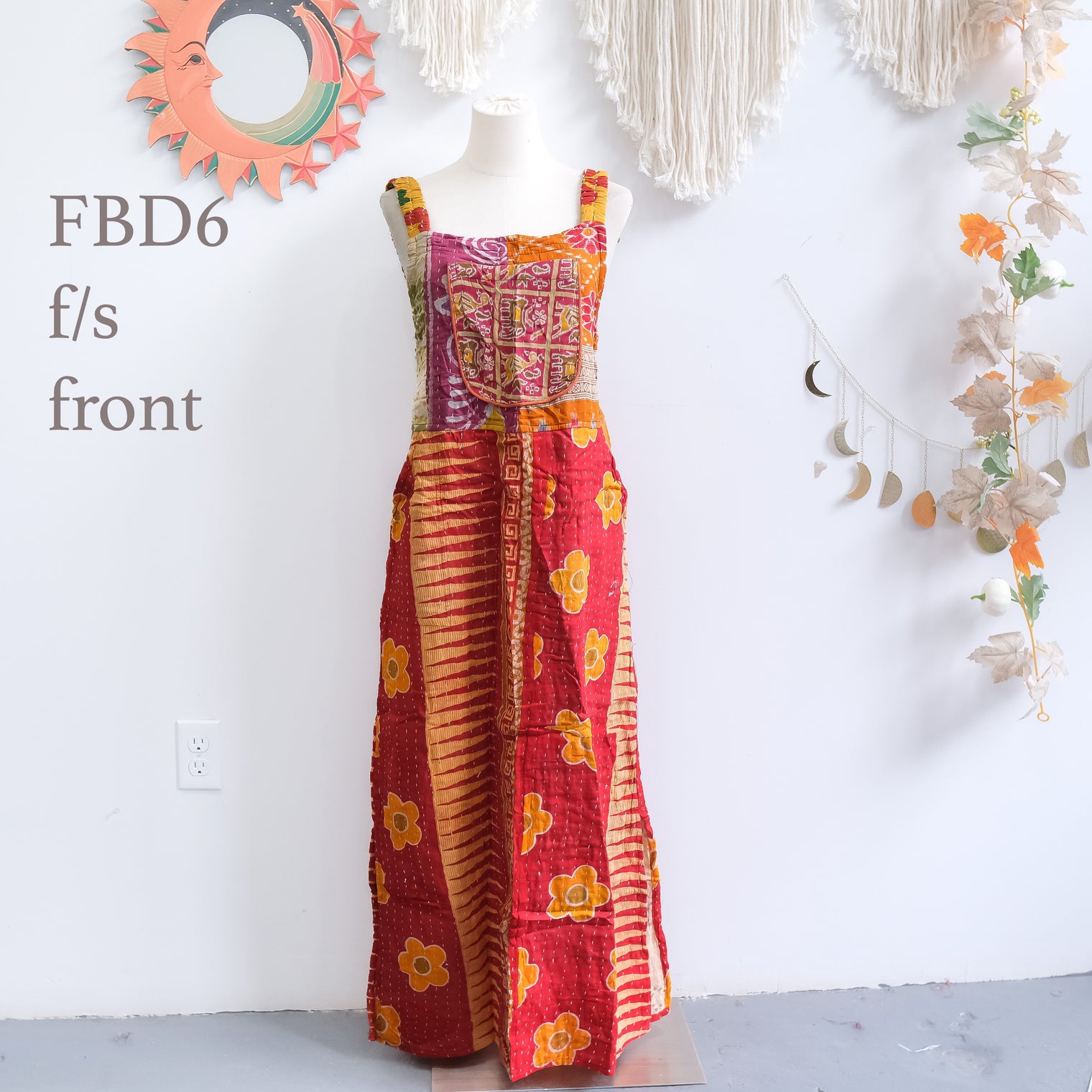 Kantha One of a Kind Bib Dress