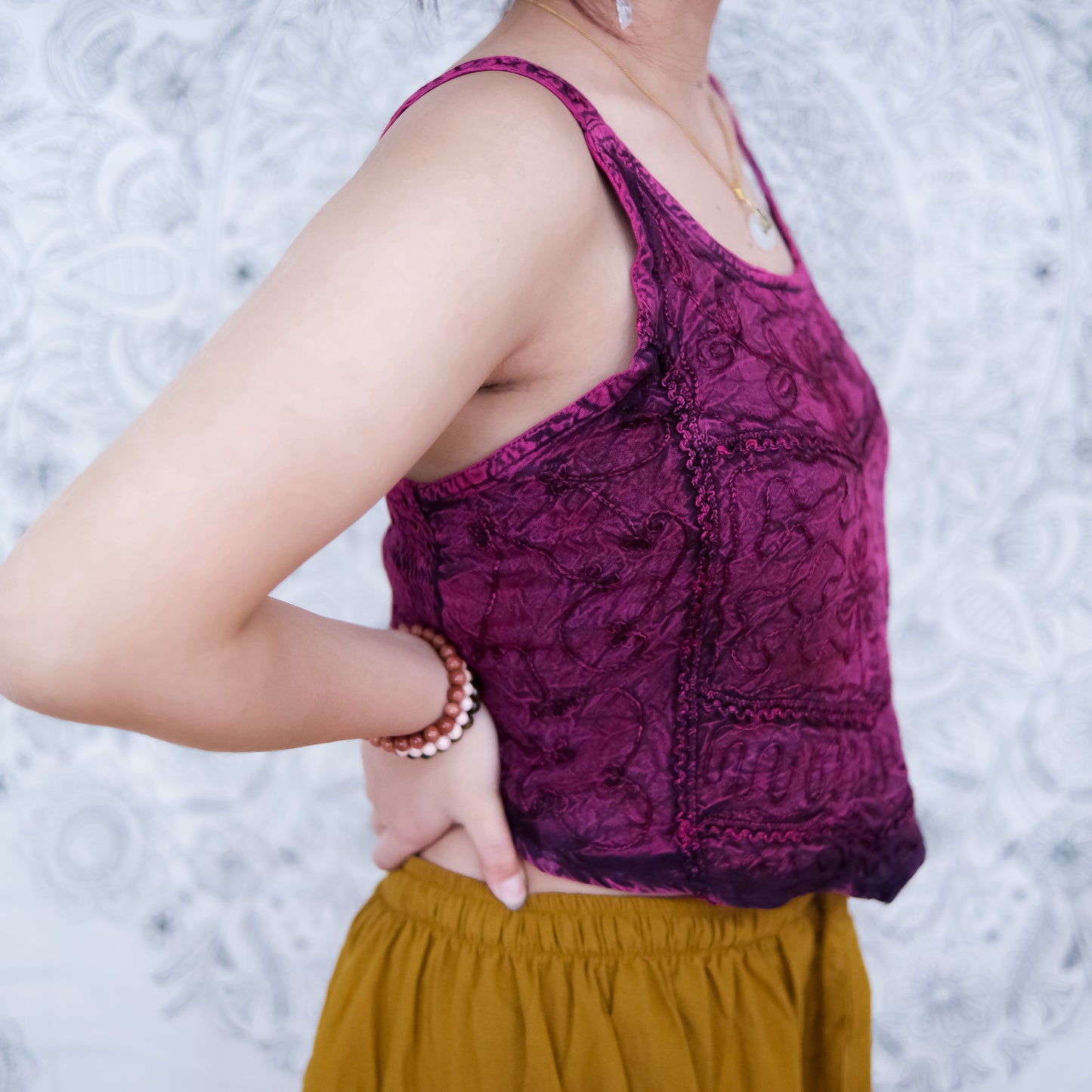 Batik Pixie Cotton Crop Top