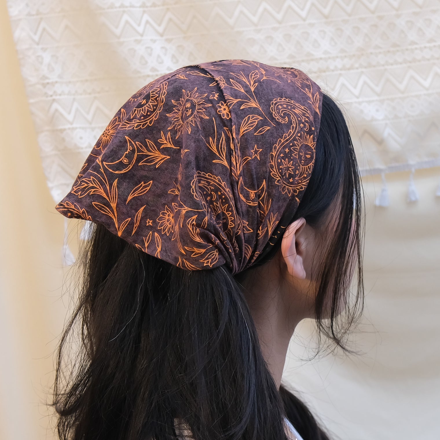 Boho Paisley Cotton Head Wrap