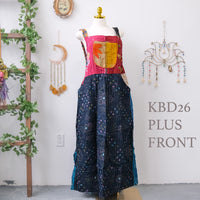 Kantha One of a Kind Plus Size  Bib Dress