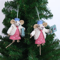 Wool Medical Mouse Christmas Decoration