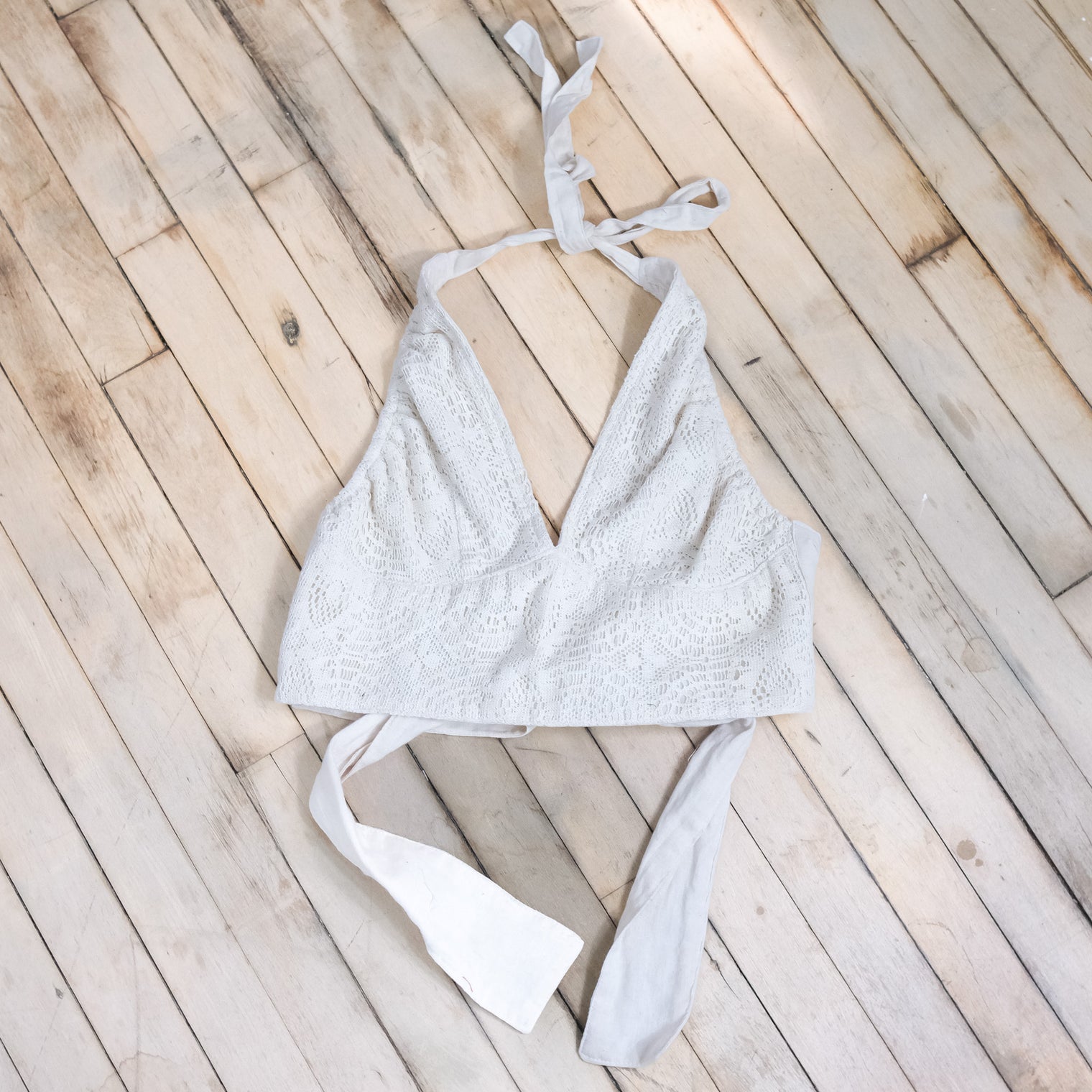 Cotton Boho Lace Reversible  Bralette