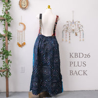 Kantha One of a Kind Plus Size  Bib Dress