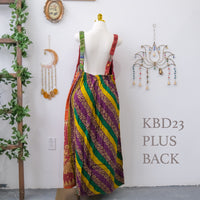 Kantha One of a Kind Plus Size  Bib Dress