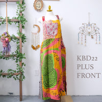 Kantha One of a Kind Plus Size  Bib Dress