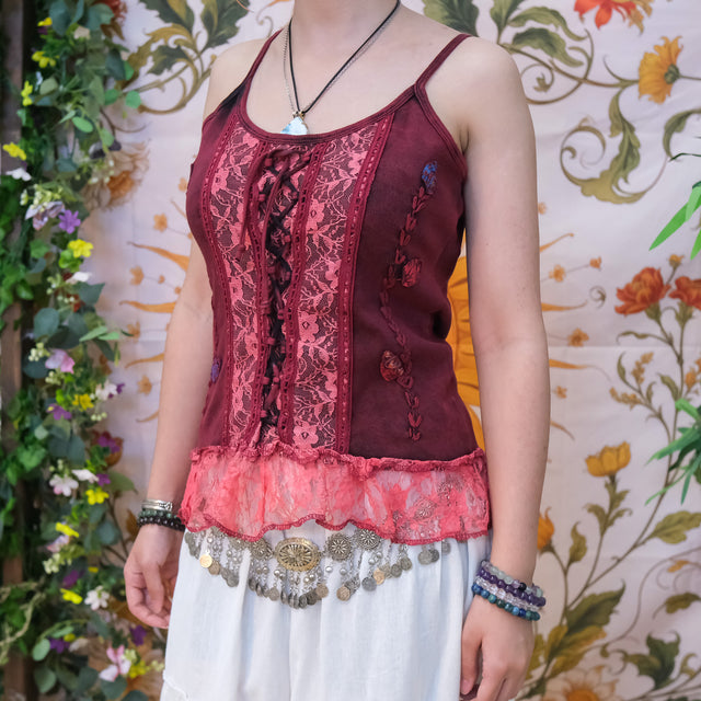 Boho Corset Lace Top