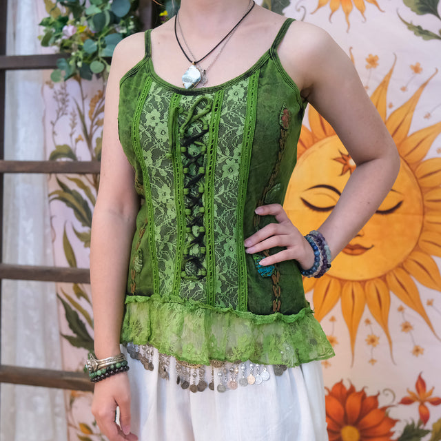 Boho Corset Lace Top