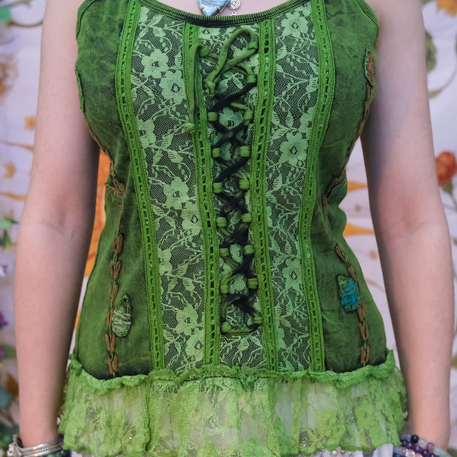 Boho Corset Lace Top