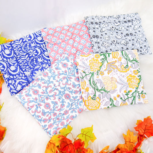 Block Print Cotton Kimono with Pockets
