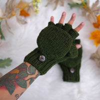 Handknit Convertible Mittens