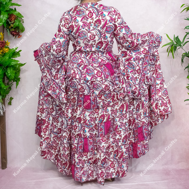 Fae Haven Skirt with Ruffle Sleeve Top