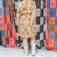 Whimsical Flare Sleeve Tiered Mini Dress with Smocked Waist