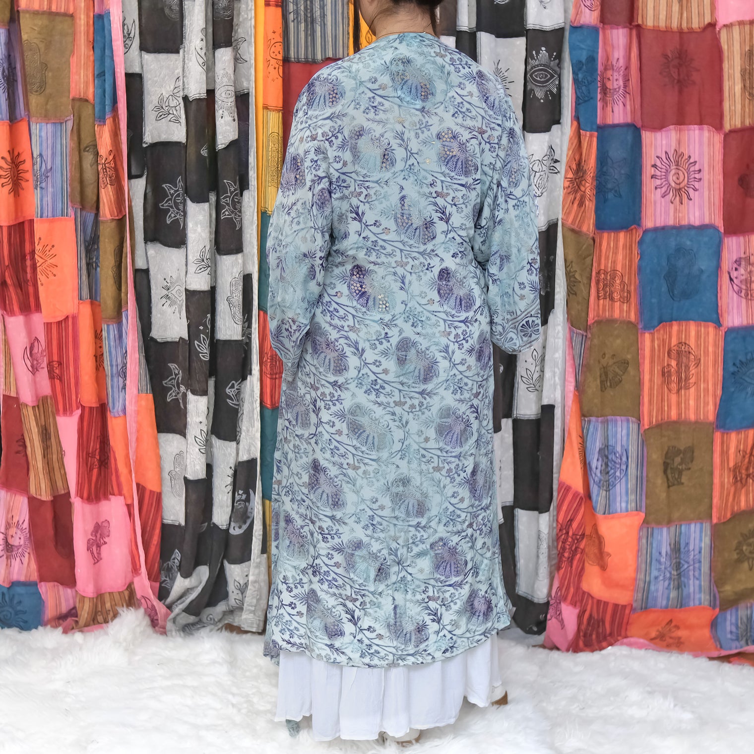 Bohemian Style Long Kimono