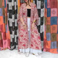 Bohemian Style Long Kimono