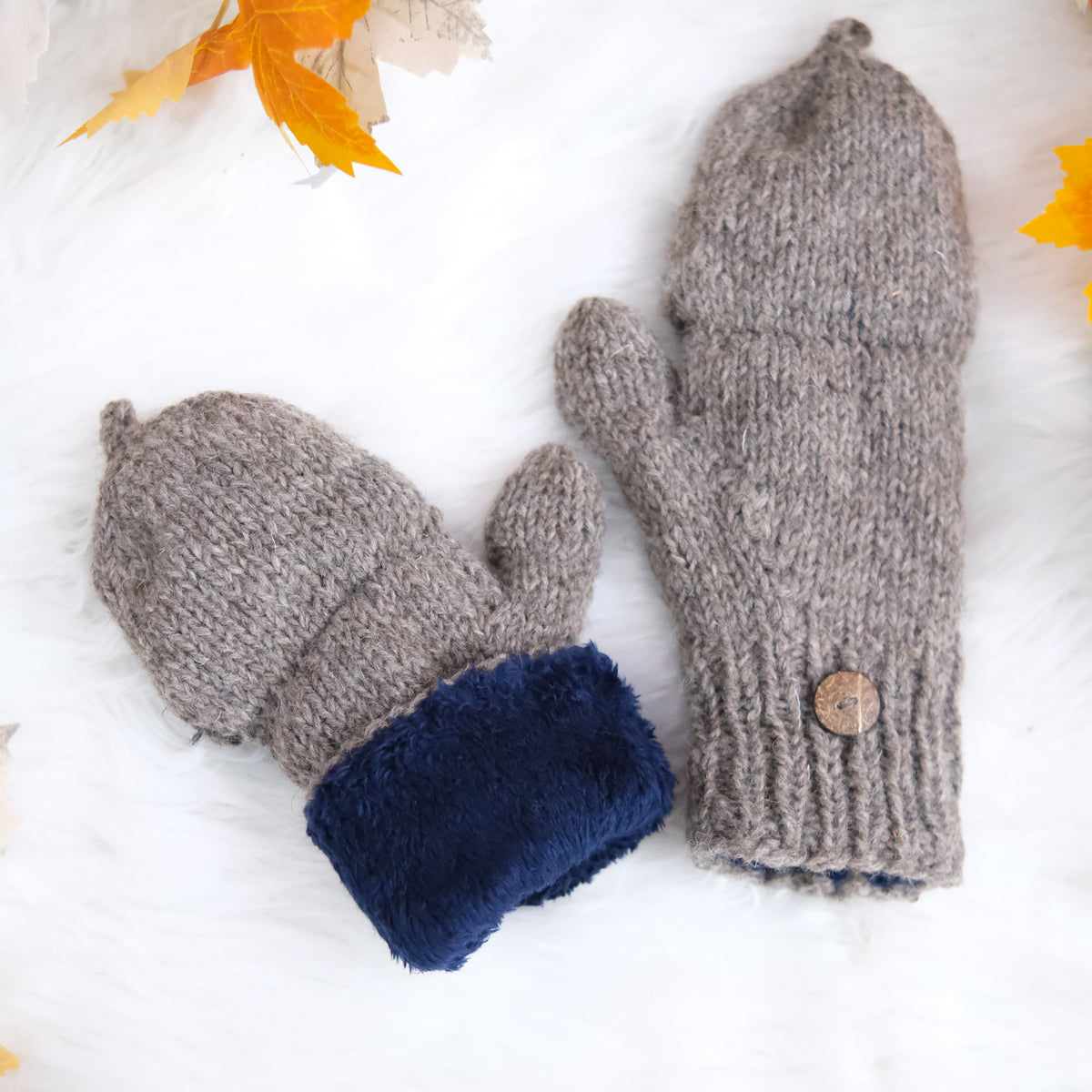 Handknit Convertible Mittens
