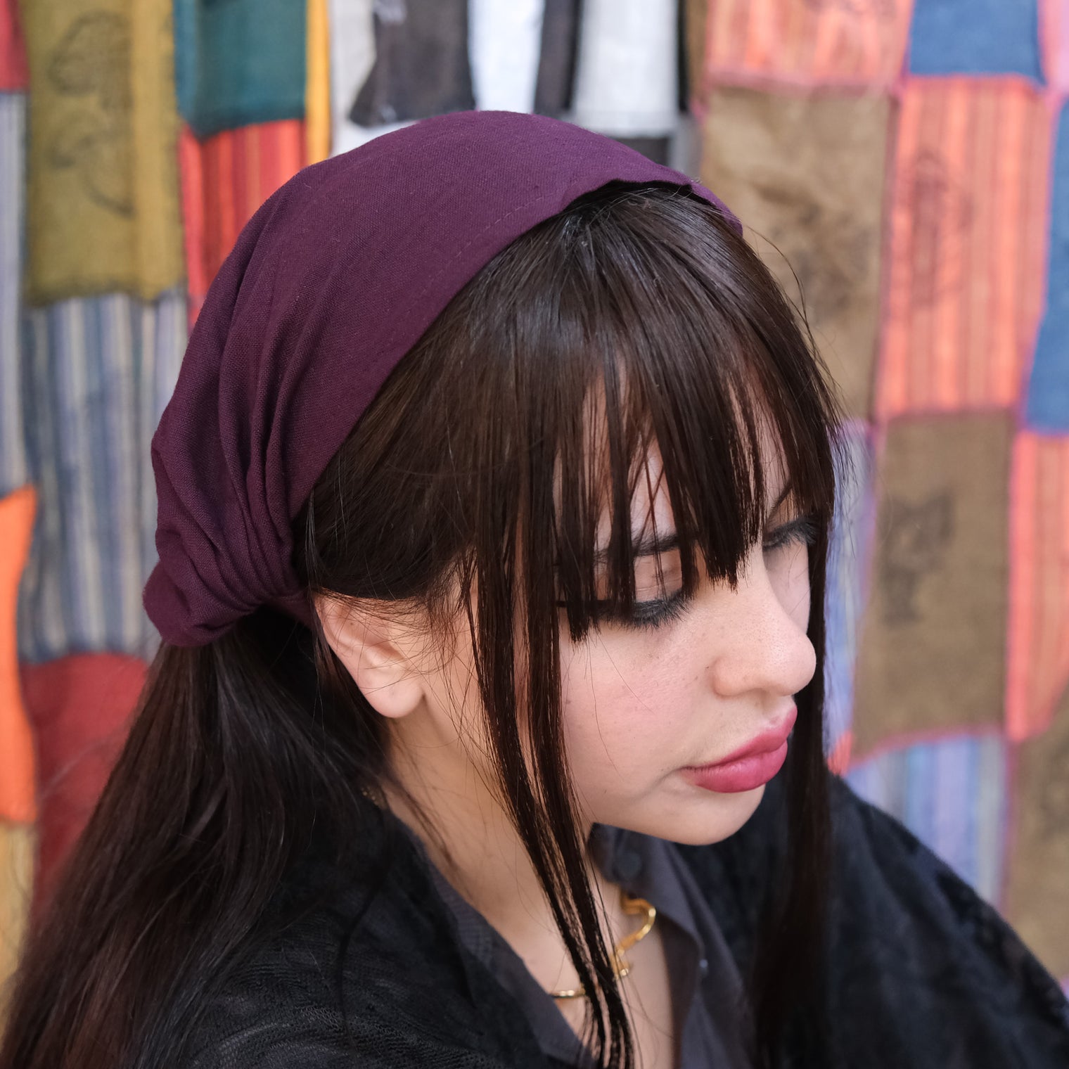Solid Cotton Wide Headband