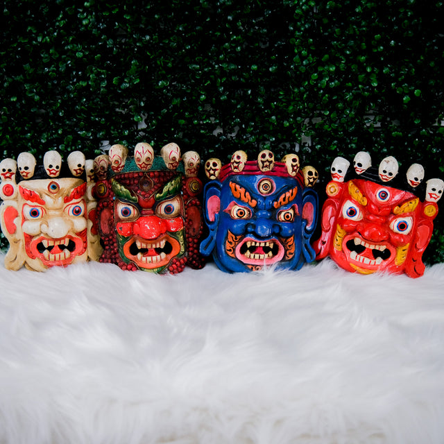 Hand Carved Bhairav/Mahakala Mask