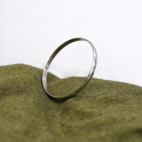 Silver Round Stainless Steel Bangle