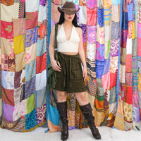 Boho Ruffle Cotton Shorts