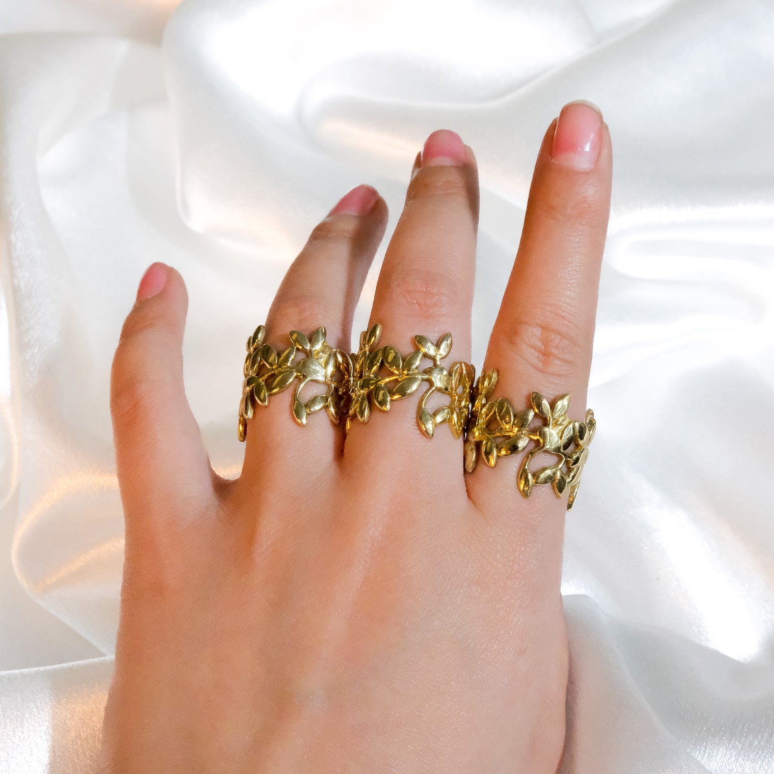 Boho Whimsy Adjustable Leaf Ring