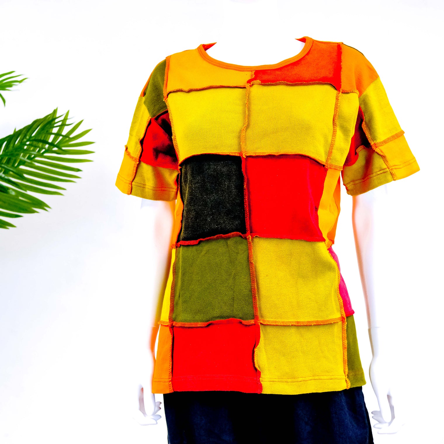 Patchwork Unisex Cotton Top