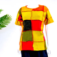 Patchwork Unisex Cotton Top