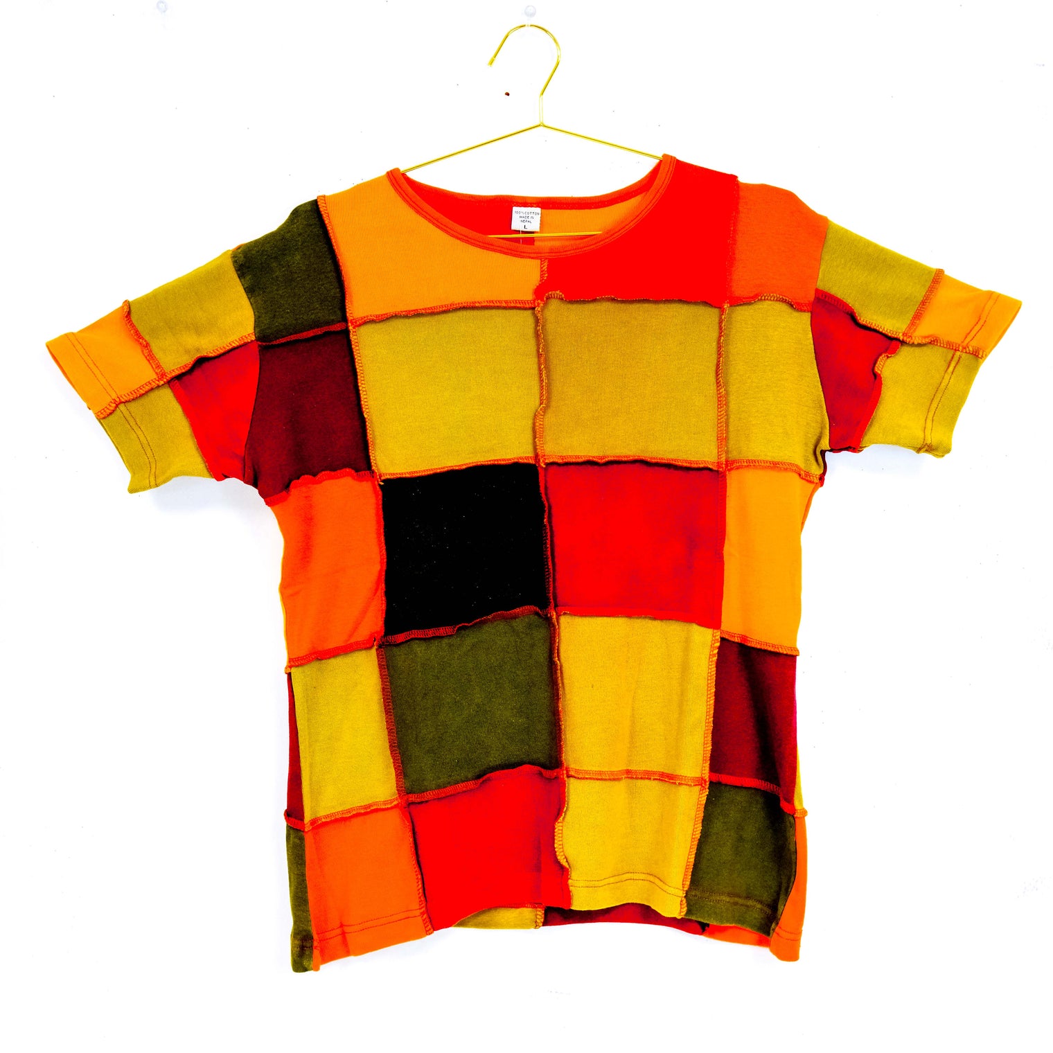 Patchwork Unisex Cotton Top
