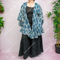 Moonlight  Flowy Ruffle Sleeve Kimono with Pockets