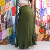 Boho Festival Wrap Maxi Skirt