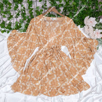 Moonlight  Flowy Ruffle Sleeve Kimono with Pockets