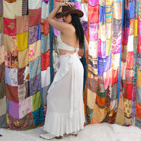 Boho Festival Wrap Maxi Skirt
