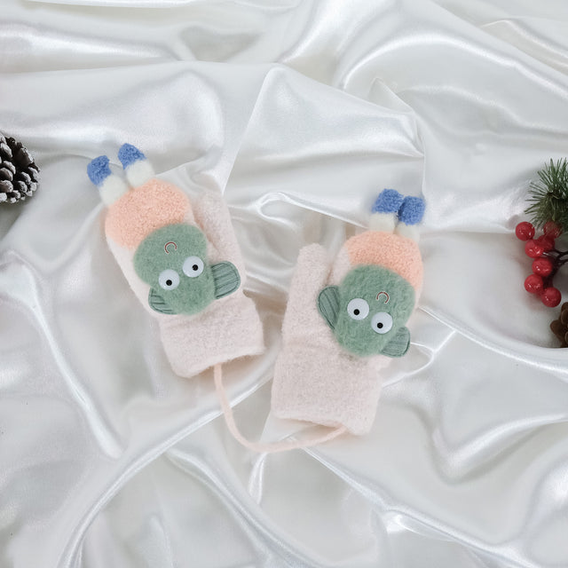 Cute Lamb Mitten with String