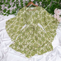 Moonlight  Flowy Ruffle Sleeve Kimono with Pockets