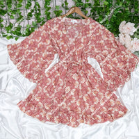 Moonlight  Flowy Ruffle Sleeve Kimono with Pockets