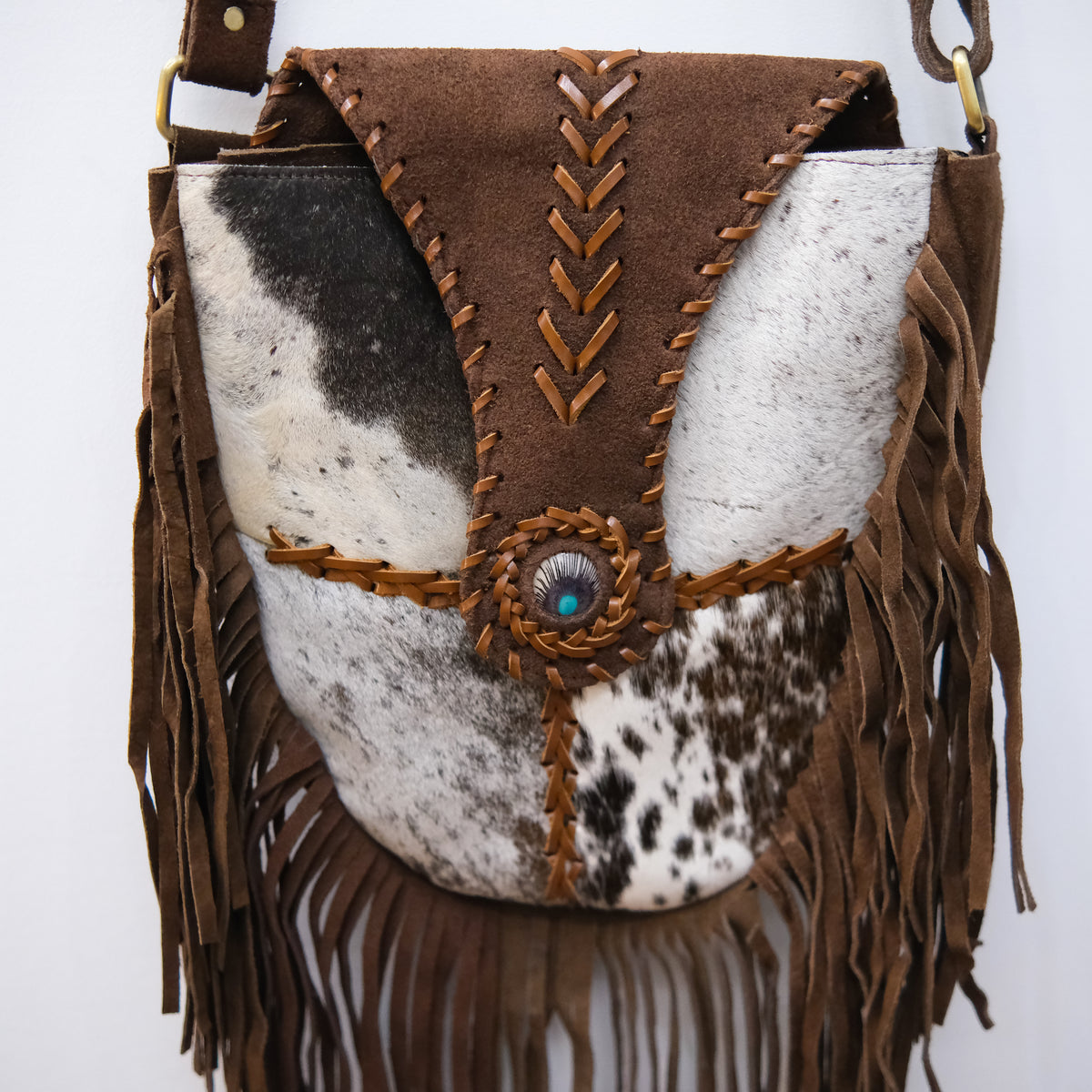 Desert Spirit One of a Kind Fringe Crossbody Bag