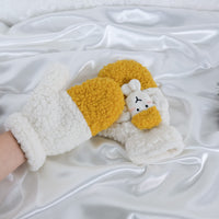 Fleece Sheep Design Stretchy Mitten