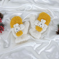 Fleece Sheep Design Stretchy Mitten