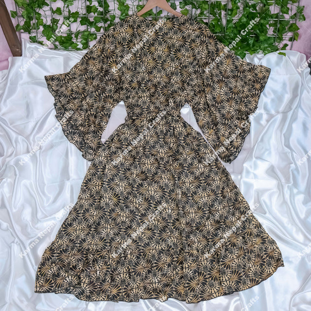 Sienna Moon Long Kimono with Ruffle Sleeve