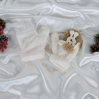 Fleece Sheep Design Stretchy Mitten