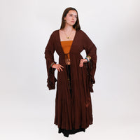 Moonlit Boho Duster with Ruffle Sleeve