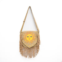 Solstice Fringe Sun Boho  Bag