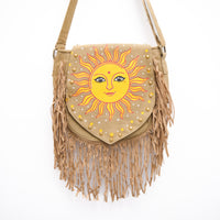 Solstice Fringe Sun Boho  Bag