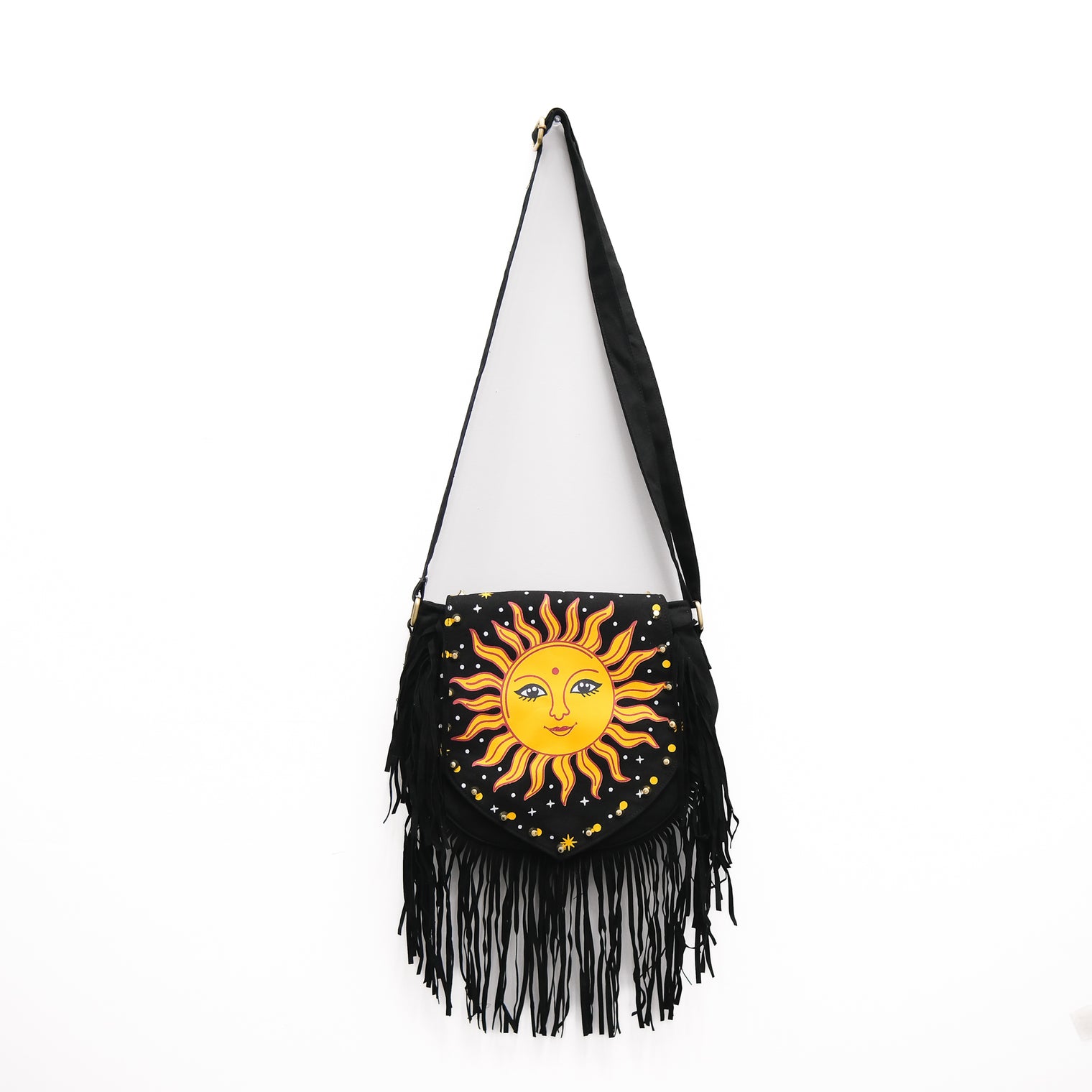 Solstice Fringe Sun Boho  Bag