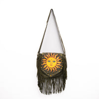 Solstice Fringe Sun Boho  Bag