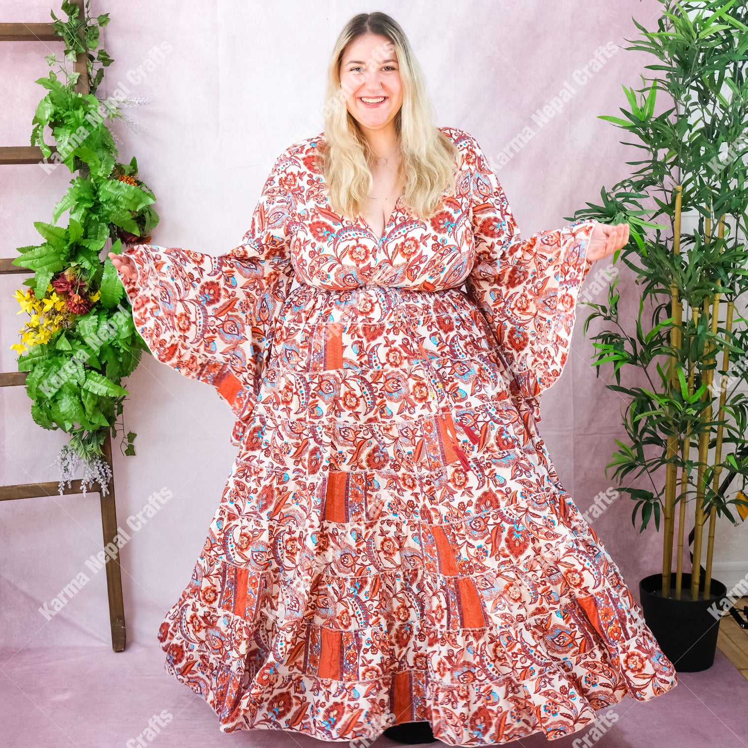 Fae Haven Skirt with Ruffle Sleeve Top