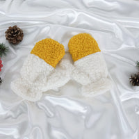 Fleece Sheep Design Stretchy Mitten