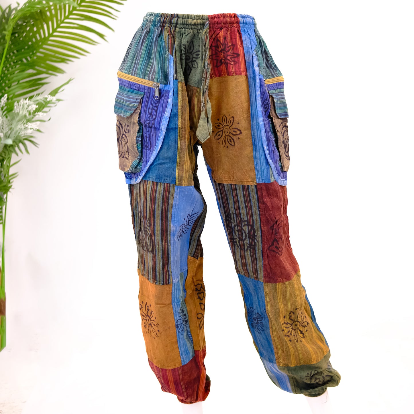 Patchwork Unisex Boho Pant