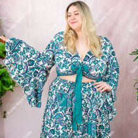 Fae Haven Skirt with Ruffle Sleeve Top